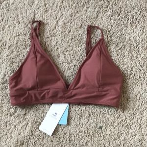 Cupshe Cosy Bay Lace Up Bikini Top